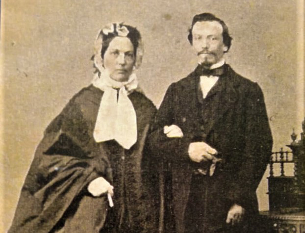 Jan Dvoracek s choti 1860